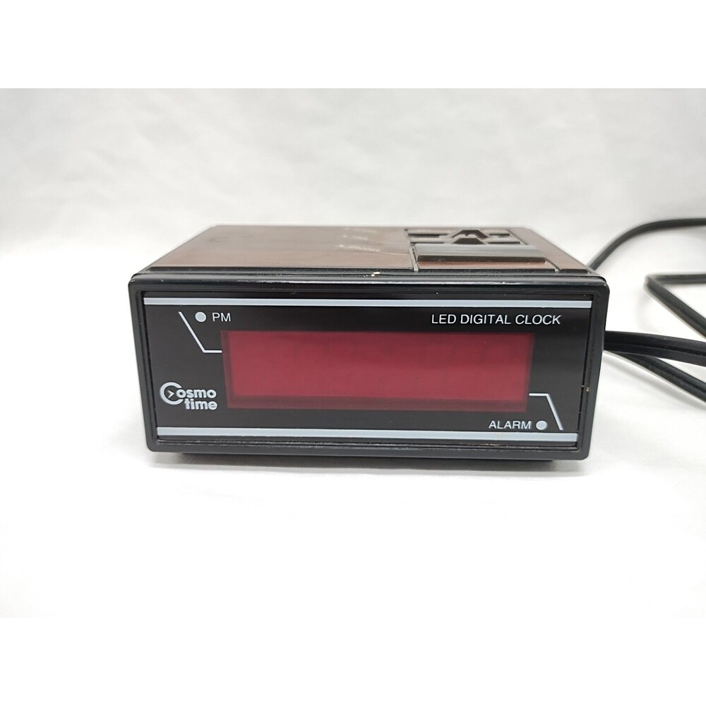 Cosmo Time Digital Alarm Clock Model E529B 4"